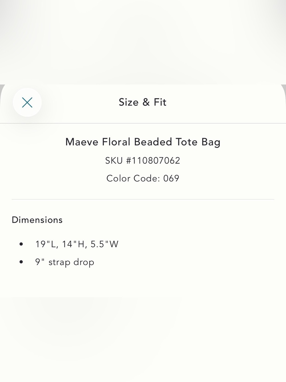 New Anthropologie Maeve Floral beaded Tote Bag brown pink tapestry embellished - Picture 15 of 15